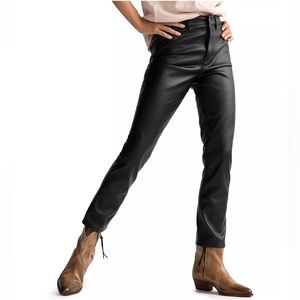Free People Rebel At Heart Black Vegan Leather Pants